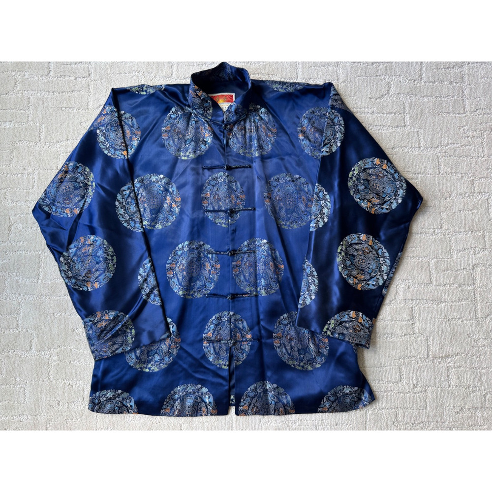 VTG Oriental Kimono Silk Chinese Embroidered Jacket